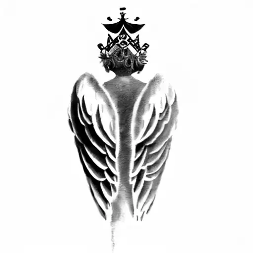 Angel Wings And A Crown