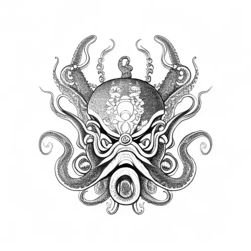An Octopus With A Hannya Mask