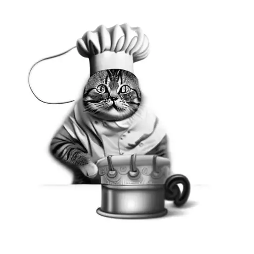 A Cat In A Chef's Hat