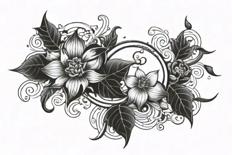 Simple Hip Tattoo That Flows