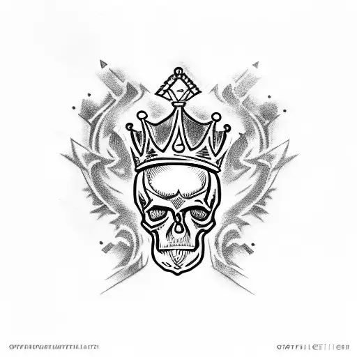 Skull With Crown