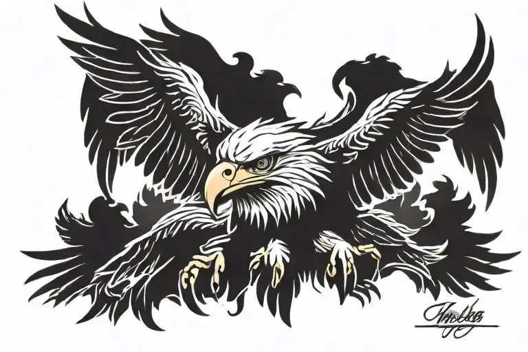 Eagle With Kids Names Incorporated