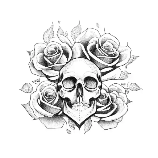 Skull And Roses