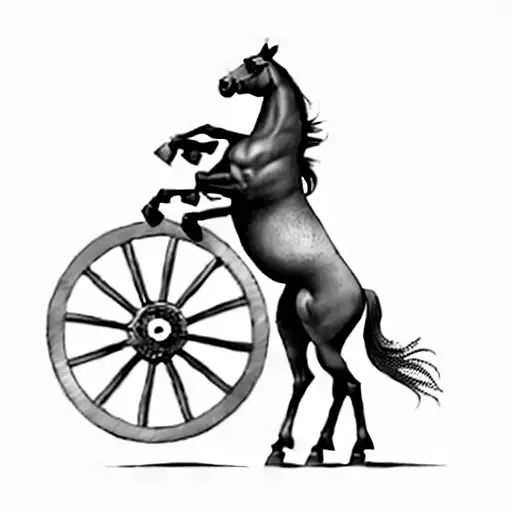 A Horse With A Wheel