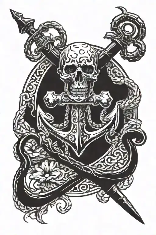 Anchor And Skull