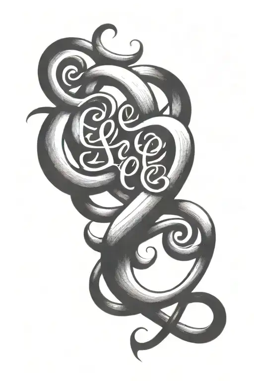 The Word 'Lee' Inside An Infinite Symbol