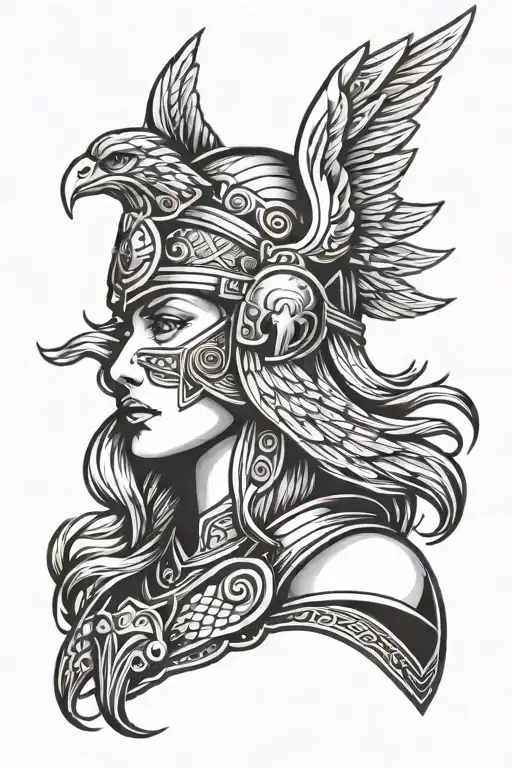 Valkyrie Warrior Head Wearing