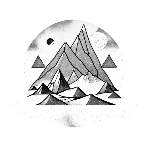 Galaxy Landscape With A Silhouette Of A Hiker