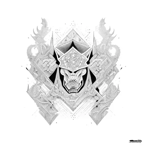 Blackout With Royal Shapes