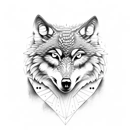 Wolf Owl Clock Realistic