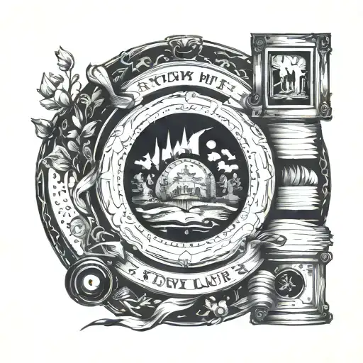 Story Of My Life With A Book In A Circle