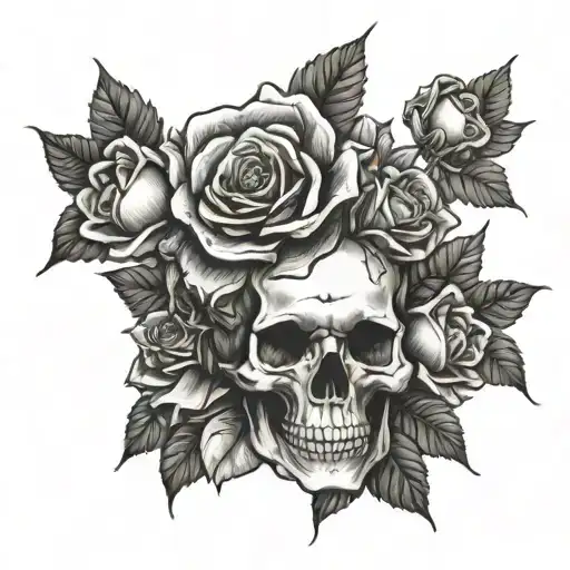 Skull And Roses