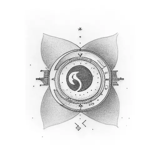 A Simple Fineline Tatto To Represent The Meaningful Frase I Love You To The Moon And Back