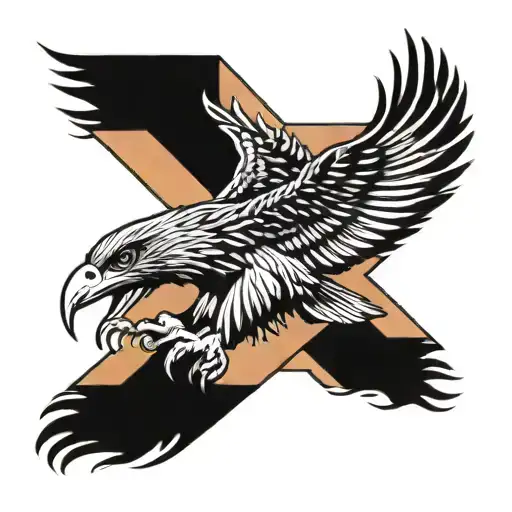 Philippine Eagle With Philippine Flag