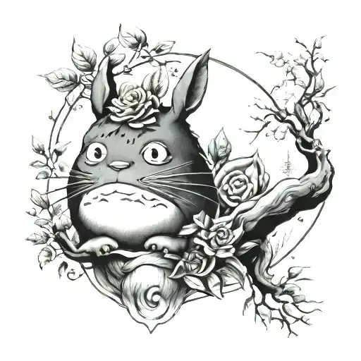 Totoro Realism Greek Mythology Style