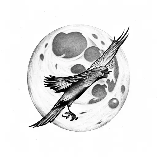 Crow Whit Moon