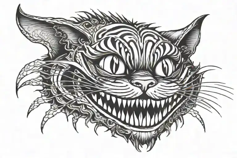 Cheshire Cat Smile Wide Composition