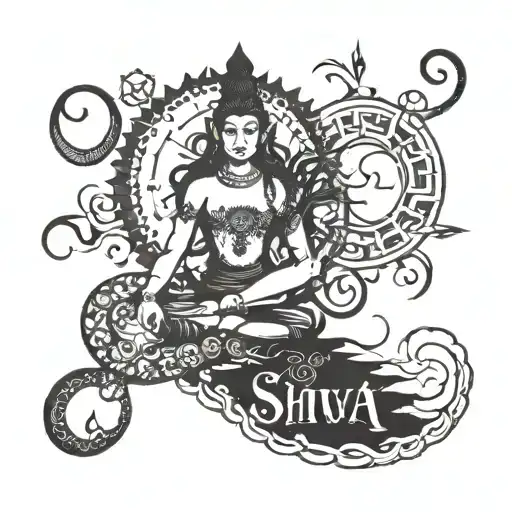 I Bow To Shiva Script Tattoo Without Any Image