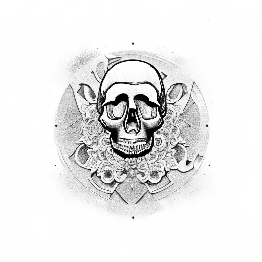 Skull And Clock