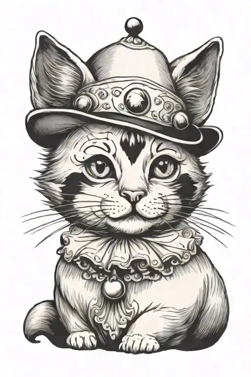 Pierrot Clown Cat Cute