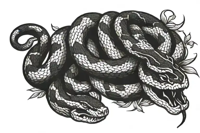 Snake Around Eating Itself