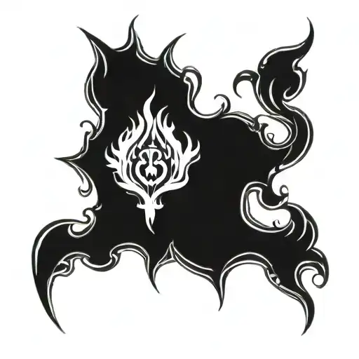 Black Flames Shoulder