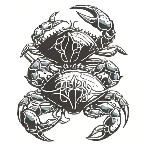 Combine The Pisces Symbol With A Crab To Represent The Union Of A Pisces Man And Cancer Female