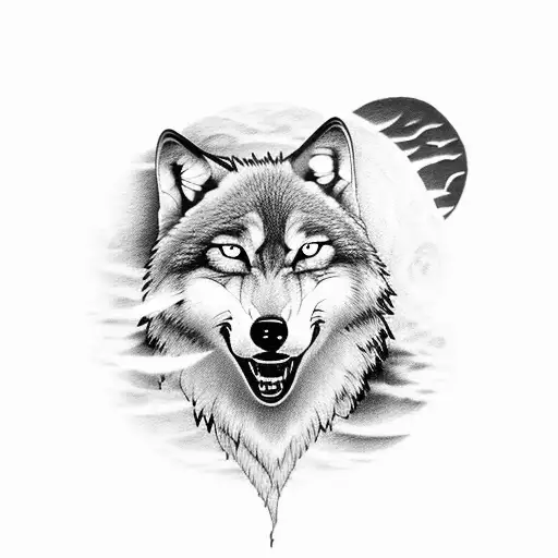 Wolf Howling At The Moon