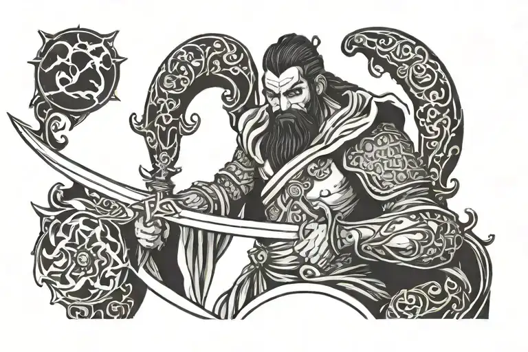 Nazghul Holding Sword