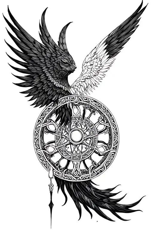 Mix Between Nyx If She Were A Celtic Goddess And Wheel Of Time