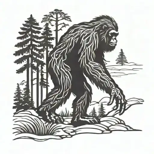 Bigfoot Sillouette