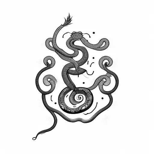 Libra Scale With Snake