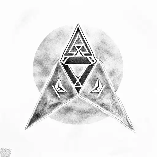 Triforce With Master Sword