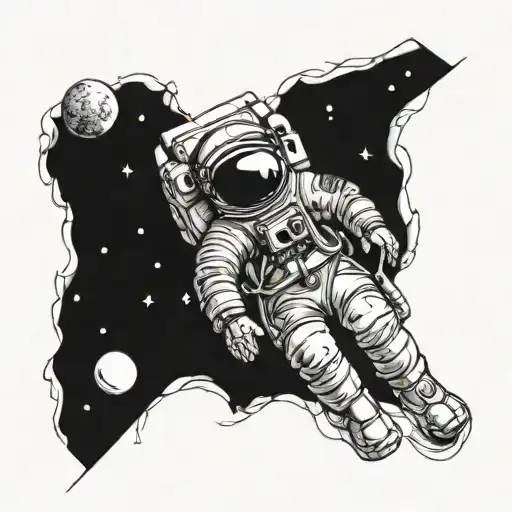 Astronaut Floating