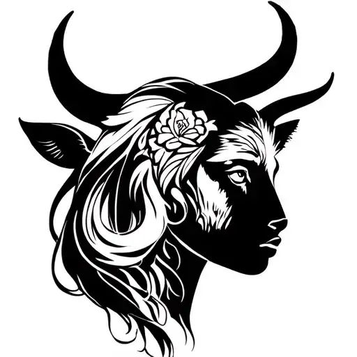 Aries And Girl Side Profile