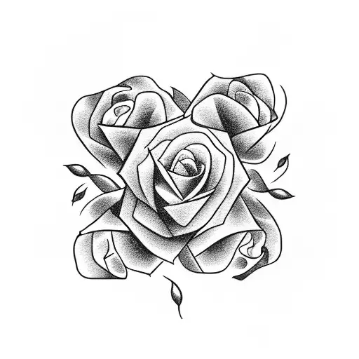 Arrow With Roses Around It