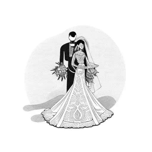 Mexican Bride And Groom