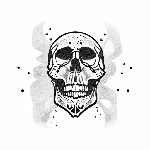 Skull With Tears
