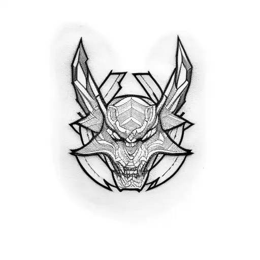 Design A Blackwork Tattoo Inspired By A Video Game Character Interacting With A Car