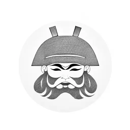 Samurai With Straw Hat