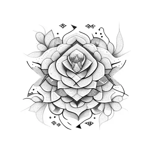 Abstract Floral Design Incorporating The Name Hanna