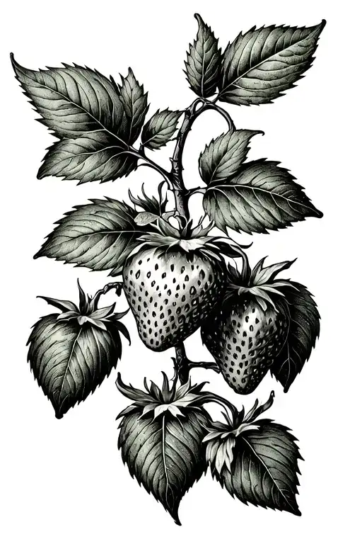 Strawberry Vine Growing