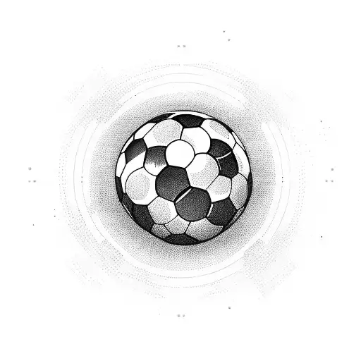 A Dynamic Soccer Ball Surrounded By Galloping Horses