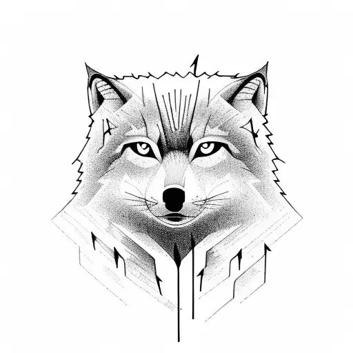 Forest With A Lightning Storm And A Distance Wolf Howling