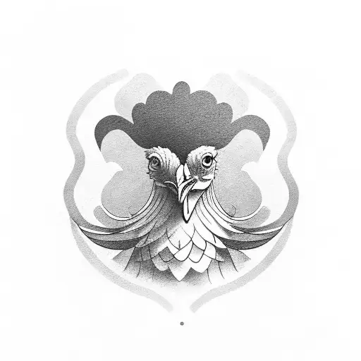 A Portrait Of Chicken Just Done Fighting