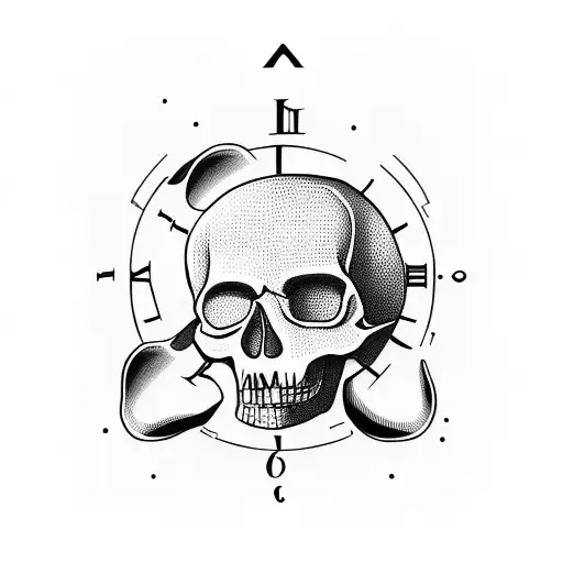Skull And Clock