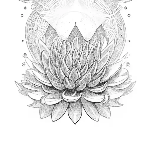 Tarot Card With Chrysanthemums