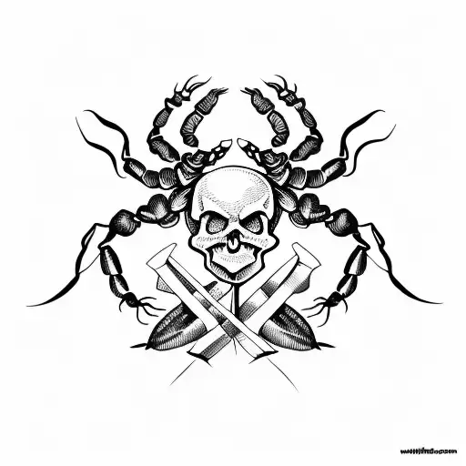 Scorpion And Skull