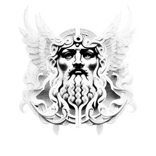 God Roman Zeus Ancient Sleeve