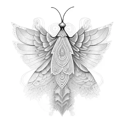 An Intricate Moth With Wings Resembling A Cozy Blanket